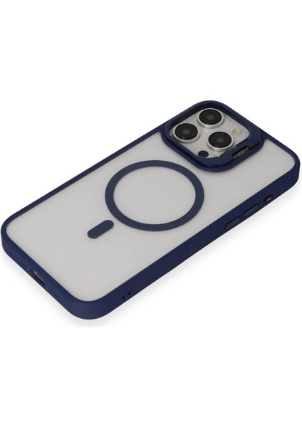 iPhone 15 Pro Kılıf Roblox Lens Magsafe Standlı Kapak - LACIVERT-(5796) - CHT8281-9666 fırsatları