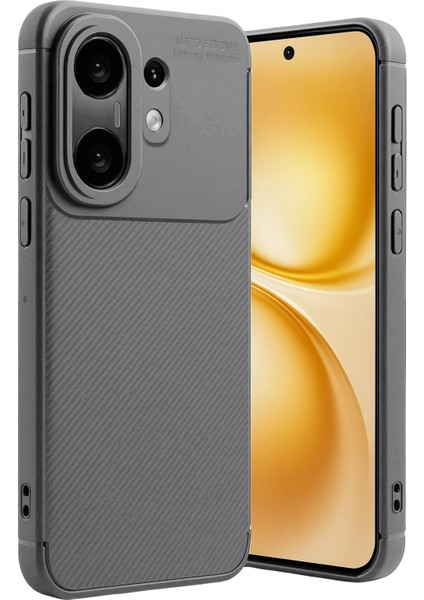 Vivo X200 Fe Auto Focus Karbon Kapak -GRI-(5796) - CHT3541-8745 modelleri