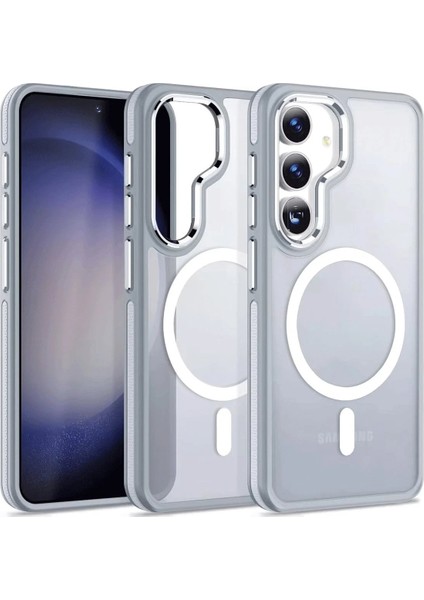 Samsung Galaxy S24 Winner Magsafe Kapak - GRI-(5796) - CHT3748-4961