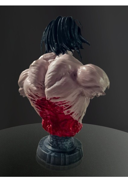 3D Attack On Titan Eren Yeager Büst, Eren Titan, Anime Figure COLLECTION-15CM modelleri