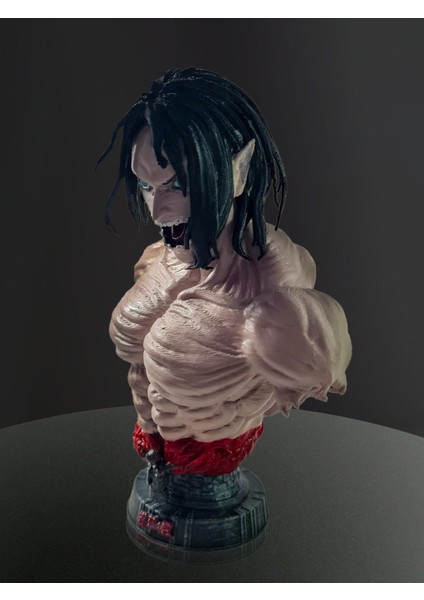 3D Attack On Titan Eren Yeager Büst, Eren Titan, Anime Figure COLLECTION-15CM fırsatları