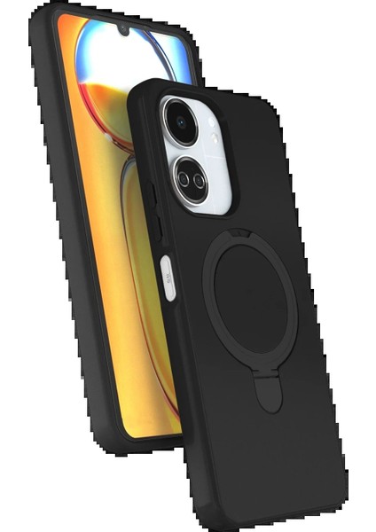 Xiaomi Redmi 13C Regal Magsafe Standlı Kapak - SIYAH-(5796) - CHT5329-5091