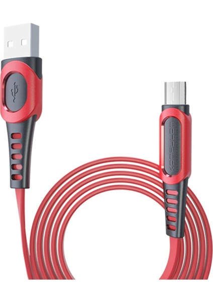 DC01 Süper Hızlı Micro USB Kablo 1m 2.4A - KIRMIZI-(5796) - CHT4601-2036