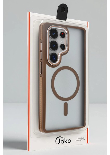 Samsung Galaxy S25 Ultra Winner Magsafe Kapak - GOLD-(5796) - CHT6330-9961