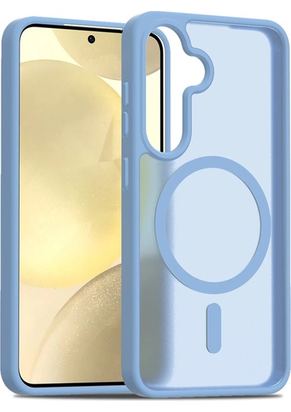 Samsung Galaxy S24 Jota Magsafe Kapak - Açık MAVI-(5796) - CHT6967-8441 modelleri