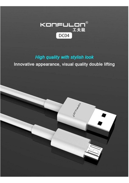DC04 Süper Hızlı Micro USB Kablo 1m 2A-(5796) - CHT5830-1365 fiyatları