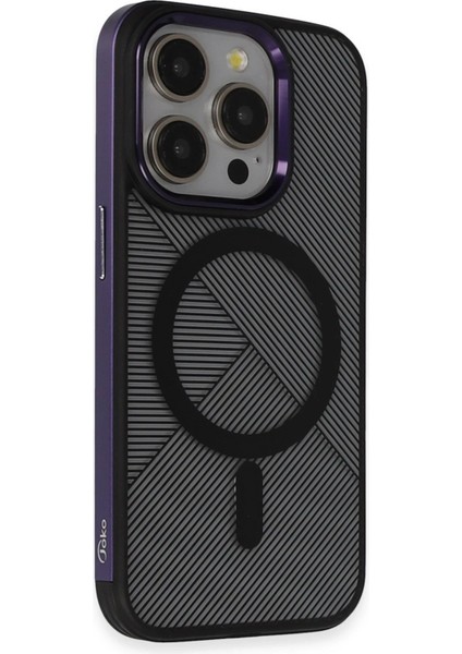 iPhone 14 Pro Vito Magsafe Kapak - Derin MOR-(5796) - CHT4166-3674