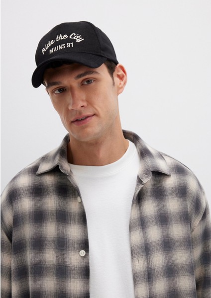 Ride The City Nakışlı Siyah Şapka 0911925-900