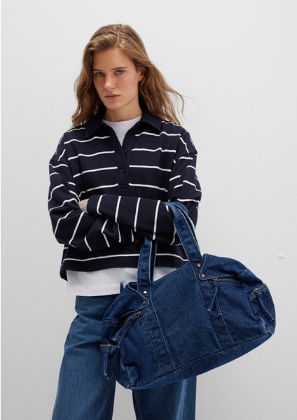 Denim Omuz Çantası 1913468-22189 fiyatları