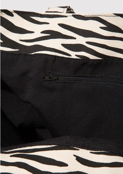 Zebra Desenli Omuz Çantası 1913329-30757