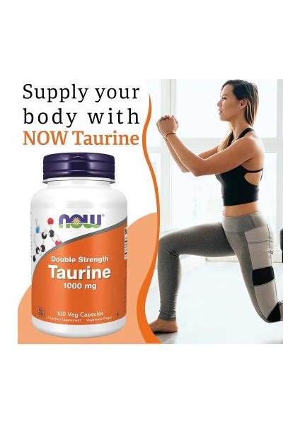 Taurine Premium Double Strength, 1000MG, 100 Vegcaps Nervous Mental System indirimleri