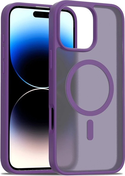 iPhone 16 Pro Max Jota Magsafe Kapak - Derin MOR-(5796) - CHT8007-5163