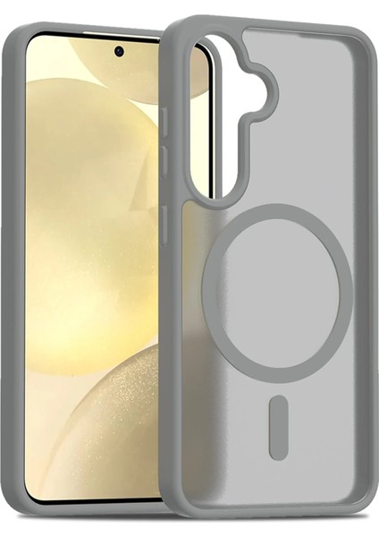 Samsung Galaxy S24 Jota Magsafe Kapak - Titan GRI-(5796) - CHT9701-9230 modelleri
