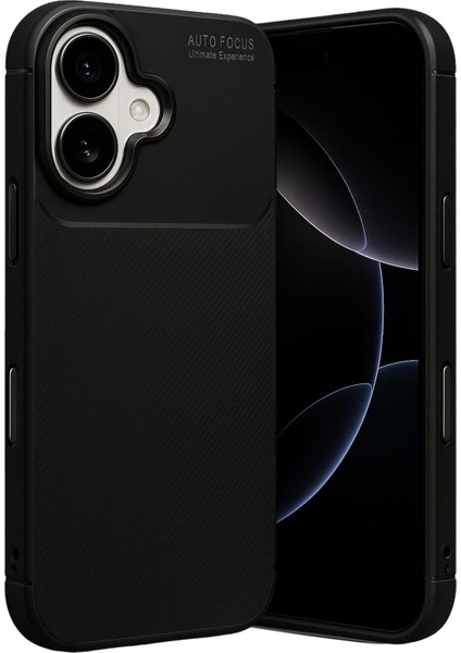 Apple iPhone 17 Auto Focus Karbon Kapak - SIYAH-(5796) - CHT2885-2015 modelleri
