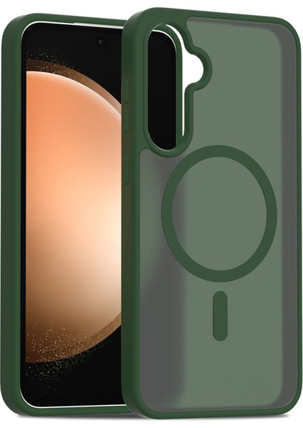Samsung Galaxy S24 Fe Jota Magsafe Kapak - Koyu YEŞIL-(5796) - CHT9809-1662