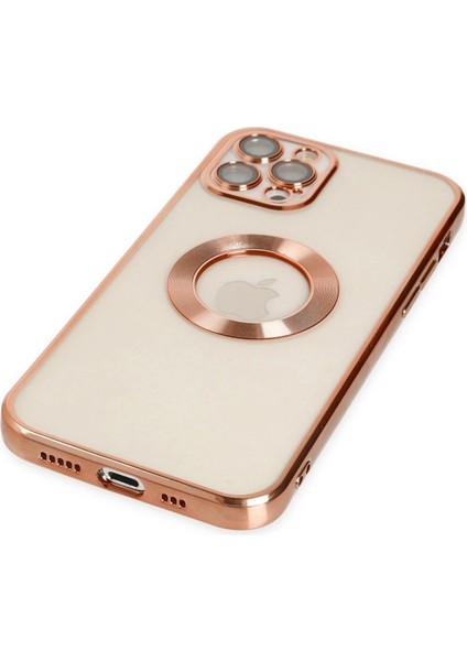 iPhone 12 Pro Kılıf Slot Silikon - Rose GOLD-(5796) - CHT1060-8808