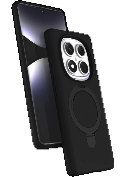 Xiaomi Redmi Note 14 Pro 4g Regal Magsafe Standlı Kapak - SIYAH-(5796) - CHT5402-7734