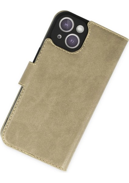 iPhone 14 Kılıf Trend S Plus Kapaklı Kılıf - GOLD-(5796) - CHT4045-5894 fiyatları