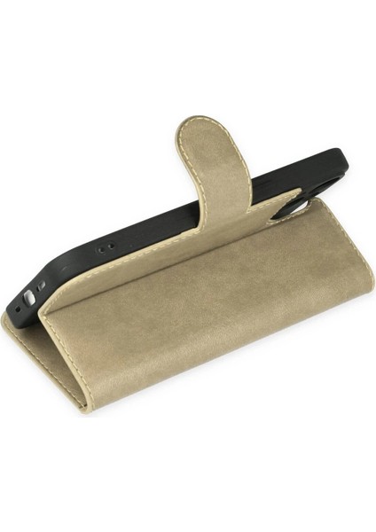 iPhone 14 Kılıf Trend S Plus Kapaklı Kılıf - GOLD-(5796) - CHT4045-5894 modelleri