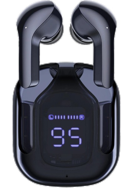 GT13 Dijital Şarj Göstergeli Kablosuz Airpods Kulaklık - SIYAH-(5796) - CHT7701-7373