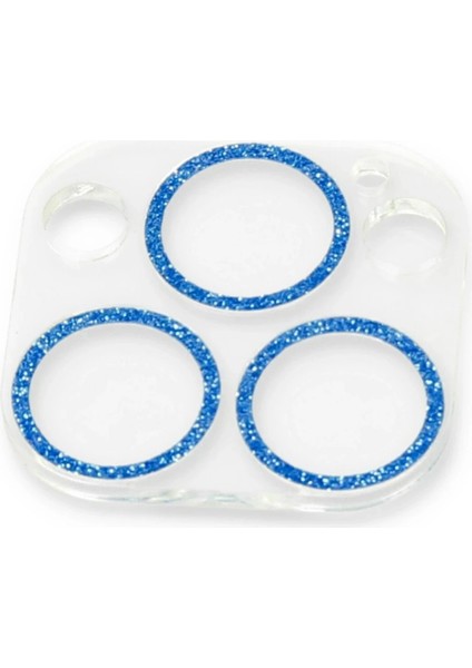 iPhone 13 Pro Max Shine Kamera Lens Koruma Cam - MAVI-(5796) - BKS2287-3946 fiyatları