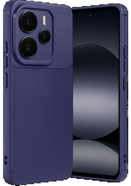 Xiaomi Note 14 5g Auto Focus Karbon Kapak - LACIVERT-(5796) - CHT1672-4672 modelleri
