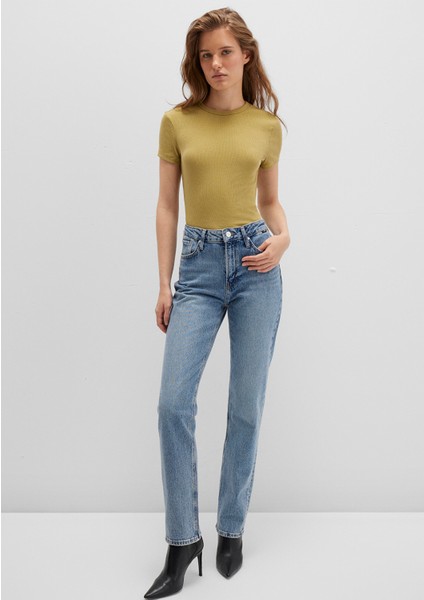 Yeşil Basic Tişört 1613081-70217 modelleri