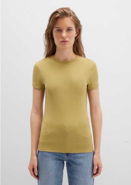 Yeşil Basic Tişört 1613081-70217 fırsatları