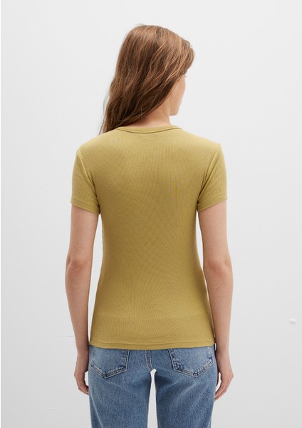 Yeşil Basic Tişört 1613081-70217 indirimleri