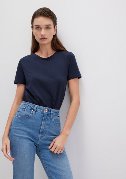 Lacivert Basic Tişört 1613406-86623 fiyatları