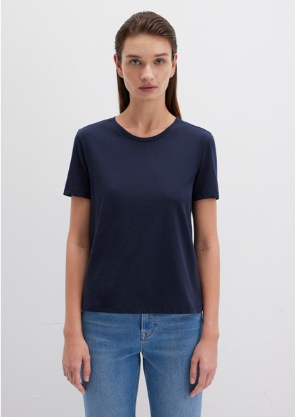 Lacivert Basic Tişört 1613406-86623 modelleri