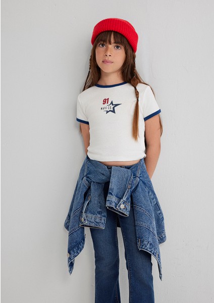 Baskılı Ekru Tişört 7610345-70057 fiyatları