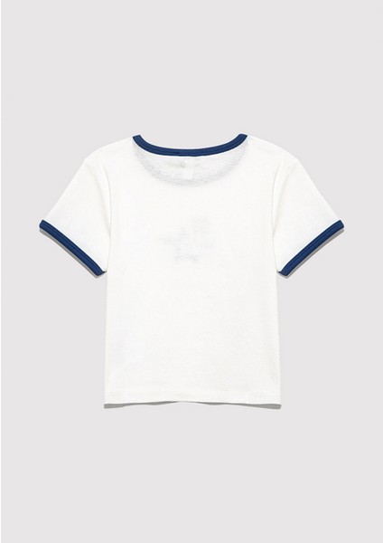 Baskılı Ekru Tişört 7610345-70057 indirimleri