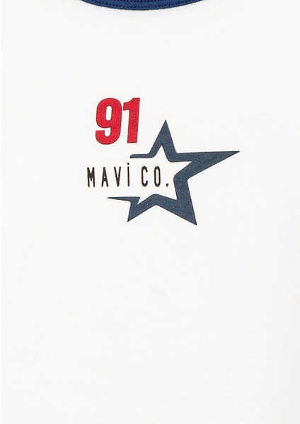 Baskılı Ekru Tişört 7610345-70057