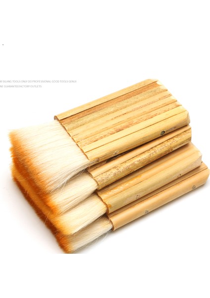 4 Adet/takım Bambu Saplı Boya Fırçası - Kahverengi (Yurt Dışından) modelleri