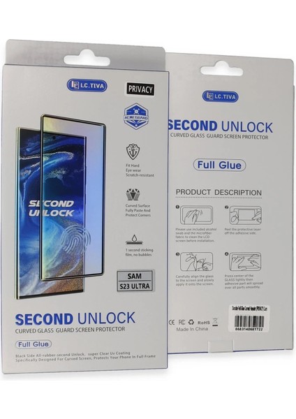Samsung Galaxy S23 Ultra Durable Full Glue Curved Hayalet CAM-(5796) - TGZ7594-5138 indirimleri