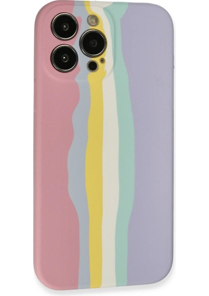 iPhone 13 Pro Kılıf Ebruli Lansman Silikon - PEMBE-LILA-(5796) - BKS9756-1938 modelleri