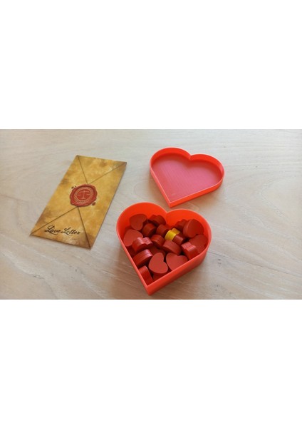 Yeni Sevgililer Günü, Aşk Mektubu Kalpli Kutu T4831622