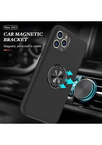 iPhone 11 Pro Max Kılıf Elit Yüzüklü Kapak - SIYAH-(5796) - BKS3280-3297 indirimleri
