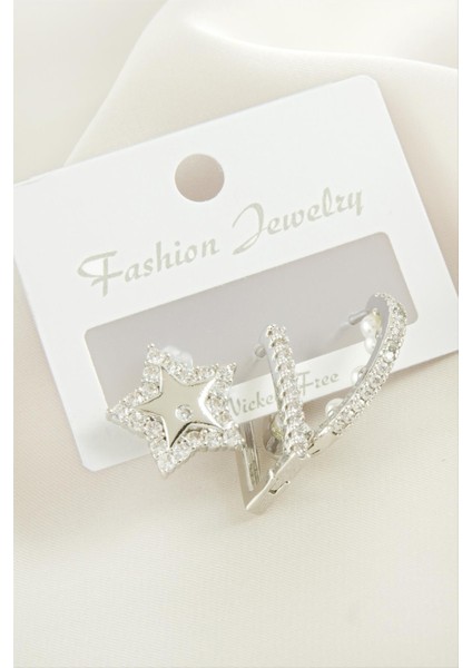 3 Adet Yıldız Inci Zirkon Taşlı Küpe fiyatları