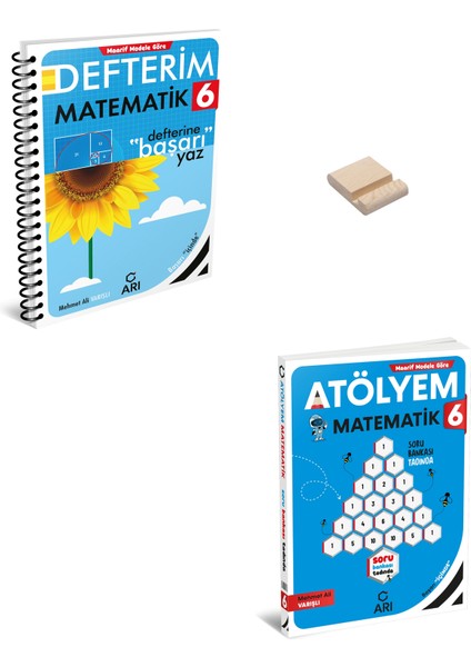 6. Sınıf Matematik Atölyem ve Defterim + Telefon Standı