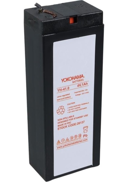 Yh-41.0 4 Volt - 1 Amper Akü (34X64X21 Mm)