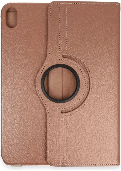 iPad 2022 10.9 (10.nesil) Kılıf 360 Tablet Deri Kılıf - Rose GOLD-(5796) - AGT6105-5815