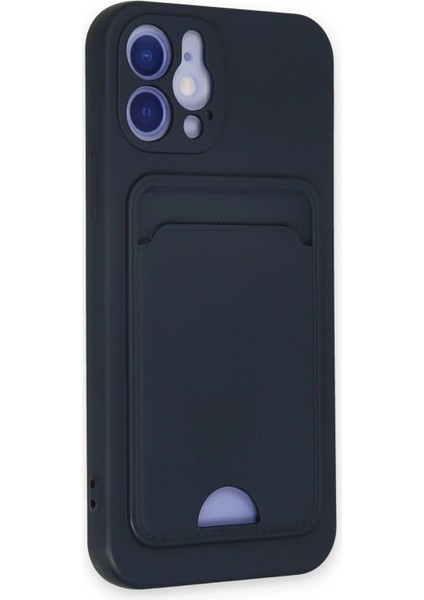 iPhone 12 Kılıf Kelvin Kartvizitli Silikon - LACIVERT-(5796) - BKS9584-4898 fiyatları