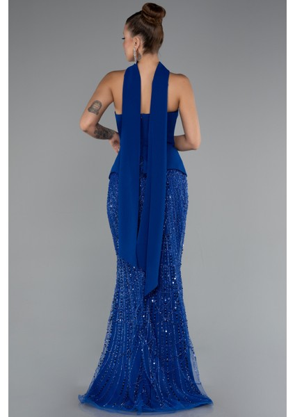 Straplez Peplum Detay Taşlı Uzun Balık Abiye ABU5131 fiyatları