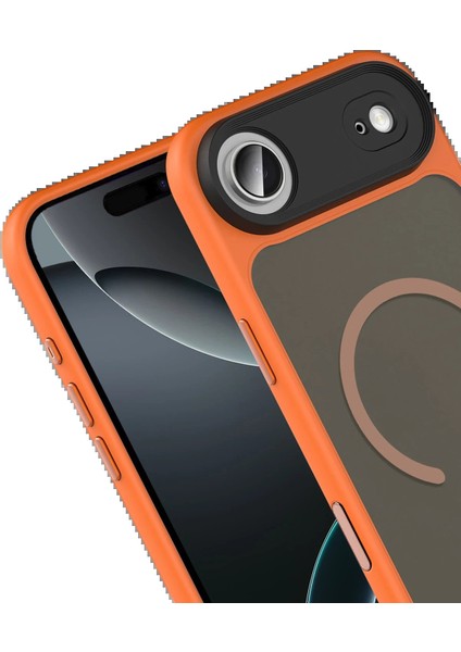 Apple iPhone 17 Air Megane Magsafe Kapak - TURUNCU-(5796) - MCT1728-3898 fiyatları