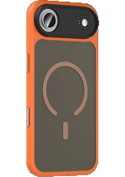 Apple iPhone 17 Air Megane Magsafe Kapak - TURUNCU-(5796) - MCT1728-3898 modelleri