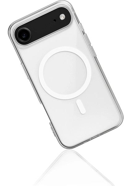 iPhone 17 Air Kılıf Magneticsafe Şeffaf Silikon - ŞEFFAF-(5796) - MCT2149-2073 modelleri
