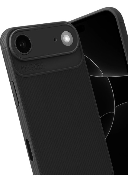 Apple iPhone 17 Air Auto Focus Karbon Kapak - SIYAH-(5796) - MCT9606-8863 fiyatları