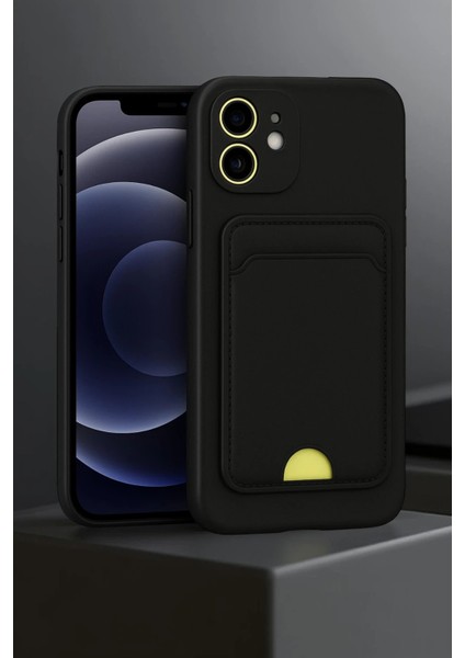 iPhone 11 Kılıf Kelvin Kartvizitli Silikon - SIYAH-(5796) - BKS6667-7156 fiyatları